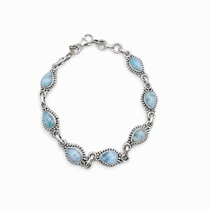Larimar Bracelet | Sterling Silver